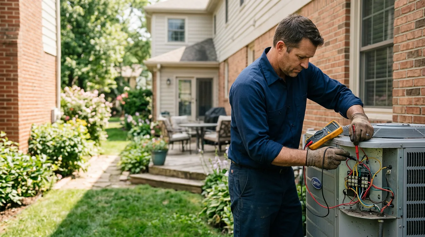HVAC technician working near Paragould, AR